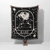 Leo Zodiac Sign Astrology Woman Woven Throw Blanket Tapestry