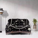 Leo Zodiac Sign Astrology Woman Woven Throw Blanket Tapestry - DesignerOllie.com