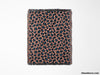 Leopard Animal Print Blue and Light Red Woven Throw Blanket and Tapestry