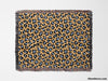 Leopard Animal Print Blue and Orange Woven Throw Blanket and Tapestry