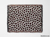 Leopard Print Black and Red Woven Throw Blanket and Tapestry