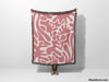 Matisse Inspired Lighter Red Woven Throw Blanket and Tapestry