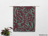 Matisse Woven Throw Blanket Red and Green Color