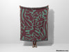 Matisse Woven Throw Blanket Red and Green Color