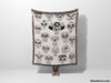 Mexican Sugar Skulls Woven Throw Blanket