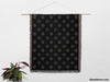 Minimalist Skulls Monochrome Woven Throw Blanket and Tapestry