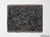 Modern Boho Black and White Monochrome Woven Throw Blanket and Tapestry