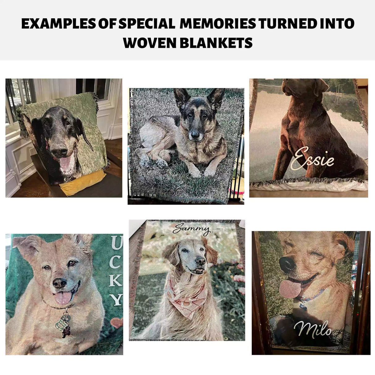 Personalized Photo Cotton Woven Throw Blanket - Unique Gift Idea - DesignerOllie.com