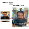 Personalized Photo Cotton Woven Throw Blanket - Unique Gift Idea