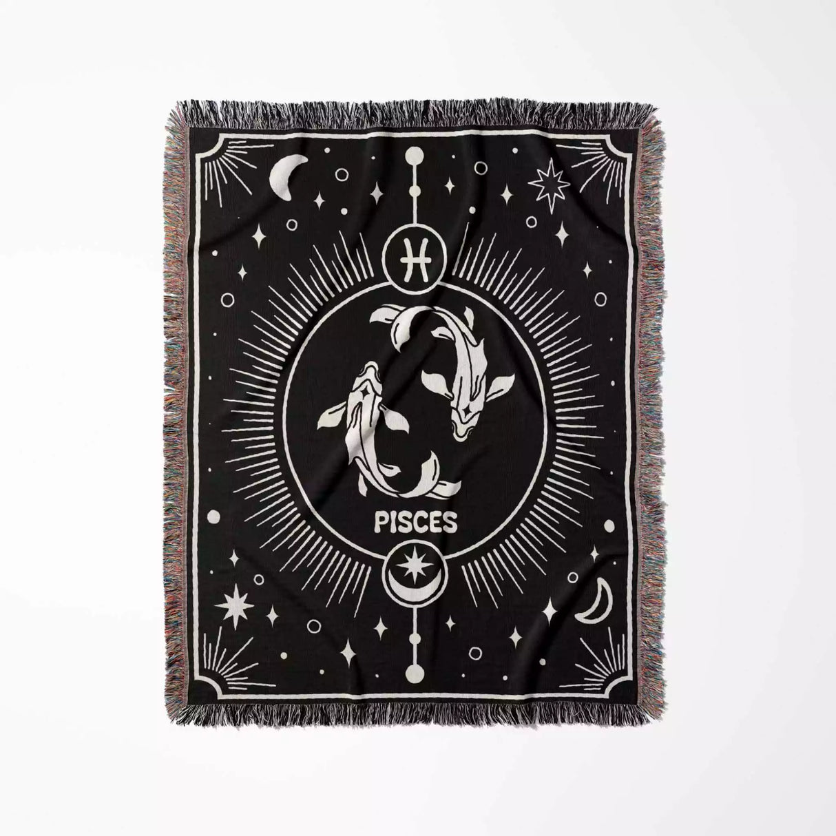 Pisces Zodiac Blanket, Unique Birthday Present for Wife and Husband - DesignerOllie.com