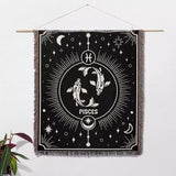 Pisces Zodiac Blanket, Unique Birthday Present for Wife and Husband - DesignerOllie.com