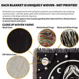 Pisces Zodiac Sign Astrology Woman Woven Throw Blanket Tapestry - DesignerOllie.com
