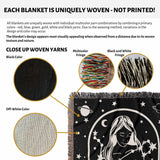 Pisces Zodiac Sign Astrology Woman Woven Throw Blanket Tapestry