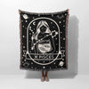 Pisces Zodiac Sign Astrology Woman Woven Throw Blanket Tapestry