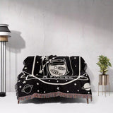 Pisces Zodiac Sign Astrology Woman Woven Throw Blanket Tapestry - DesignerOllie.com