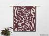 Red Coral Matisse Woven Throw Blanket