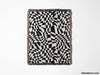 Funky Retro Style Black and White Checker Woven Throw Blanket