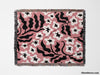 Groovy Black and Light Red Woven Throw Blanket and Tapestry