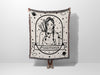 Sagittarius Zodiac Sign Astrology Woman Woven Throw Blanket and Tapestry Blanket