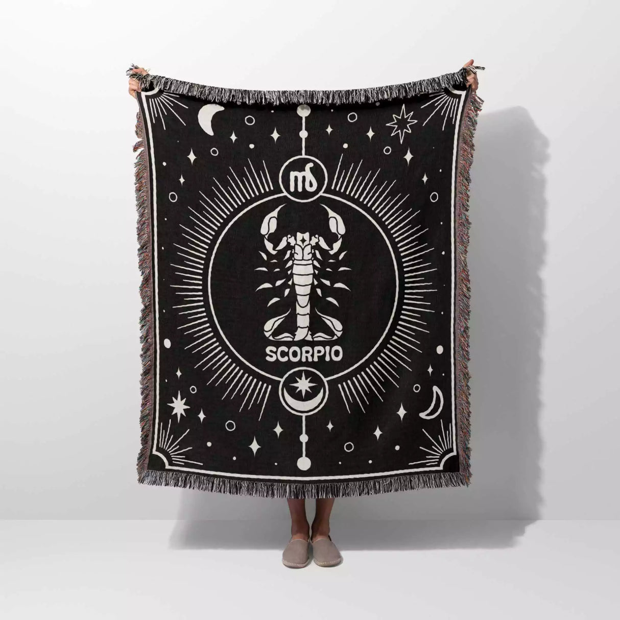 Scorpio Zodiac Blanket, Unique Birthday Present for Wife and Husband - DesignerOllie.com
