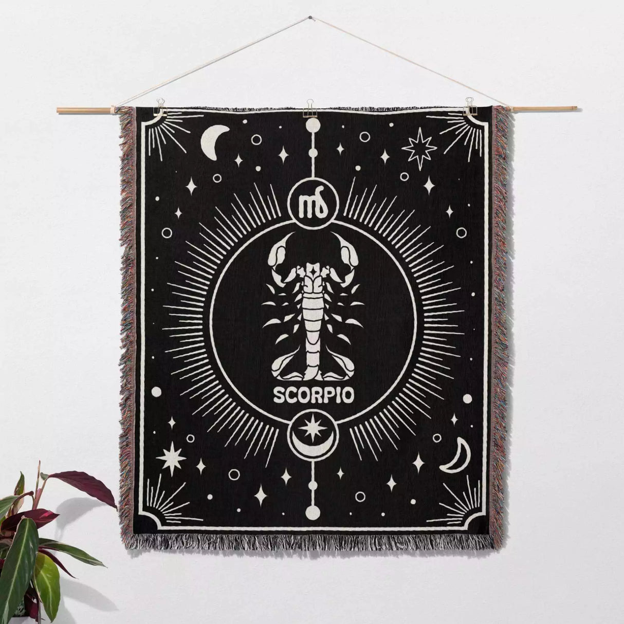 Scorpio Zodiac Blanket, Unique Birthday Present for Wife and Husband - DesignerOllie.com