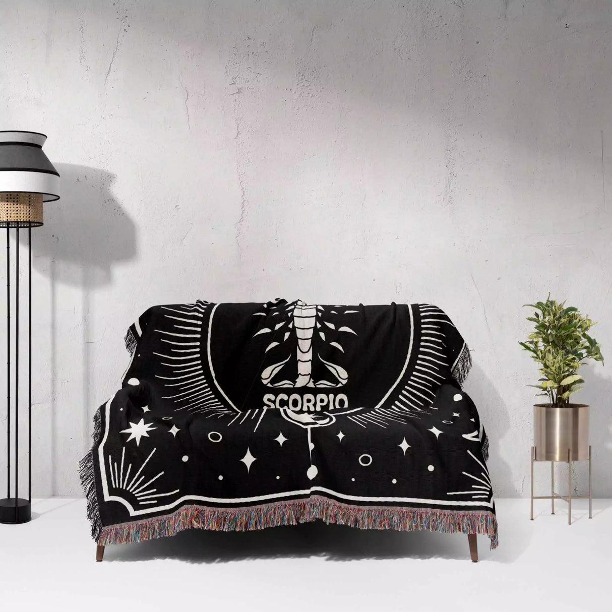 Scorpio Zodiac Blanket, Unique Birthday Present for Wife and Husband - DesignerOllie.com