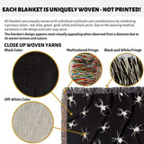 Spiders Halloween Woven Blanket Dark Gothic Decor - DesignerOllie.com
