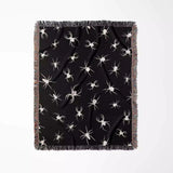 Spiders Halloween Woven Blanket Dark Gothic Decor - DesignerOllie.com