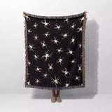 Spiders Halloween Woven Blanket Dark Gothic Decor - DesignerOllie.com