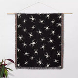 Spiders Halloween Woven Blanket Dark Gothic Decor - DesignerOllie.com