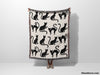 Spooky Cats Woven Throw Blanket