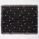 Spooky Halloween Woven Blanket With Spiders - DesignerOllie.com