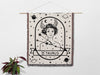 Taurus Zodiac Sign Astrology Woman Woven Throw Blanket and Tapestry Blanket