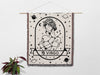 Virgo Zodiac Sign Astrology Woman Woven Throw Blanket and Tapestry Blanket