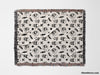 Whimsy Skulls Black and White Woven Throw Blanket and Tapestry