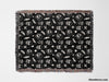 Whimsy Skulls Monochrome Woven Throw Blanket and Tapestry