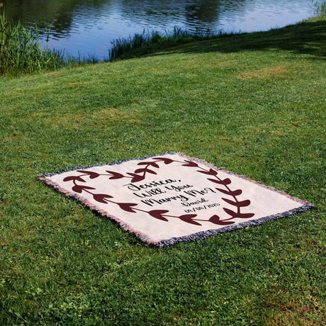 Will You Marry Me Proposal Blanket with Heart Plant Shape - DesignerOllie.com