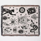 Witchy Woven Throw Blanket - DesignerOllie.com