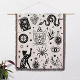 Witchy Woven Throw Blanket - DesignerOllie.com