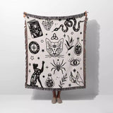 Witchy Woven Throw Blanket - DesignerOllie.com