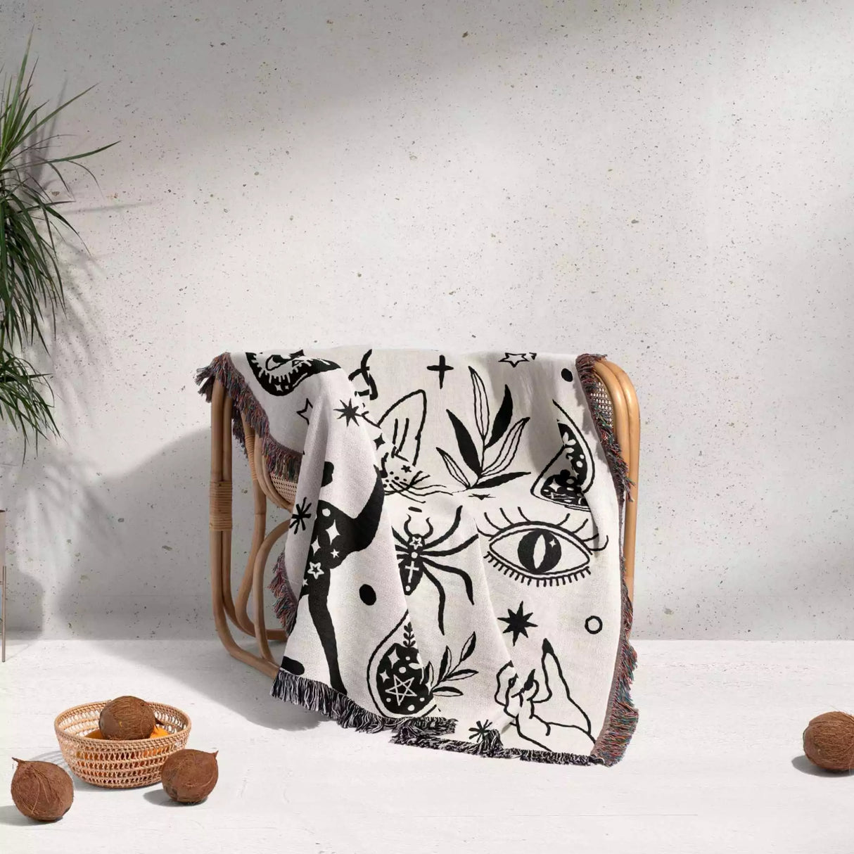Witchy Woven Throw Blanket - DesignerOllie.com